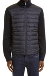 MONCLER QUILTED DOWN & KNIT CARDIGAN,G20919B50700A9341