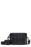Mcm Berlin Visetos Coated Canvas Crossbody Bag In Black