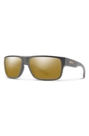 Smith Soundtrack 61mm Chromapop Polarized Sunglasses In Matte Gravy/ Bronze