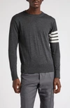 THOM BROWNE 4-BAR MERINO WOOL SWEATER,MKA002A-Y1014