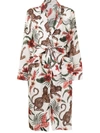 DESMOND & DEMPSEY SOLEIA BOTANICAL-PRINT ROBE