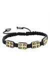 Armenta Romero Crivelli Cross Station Slider Bracelet In Black