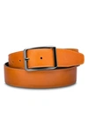 Bosca Del Greco Reversible Leather Belt In Amber