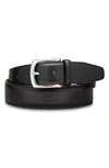 Bosca Roma Leather Belt In Black