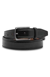 Bosca Sorento Leather Belt In Black