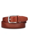 Bosca Roma Leather Belt In Dk Brown