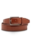 Bosca Sorento Leather Belt In Dark Brown