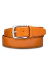 Bosca Roma Leather Belt In Saddle