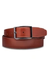 Bosca Del Greco Reversible Leather Belt In Dark Brown
