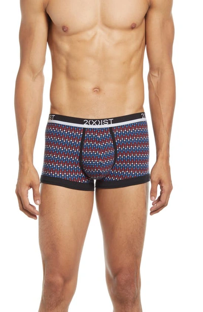 2(x)ist 4-pack No-show Stretch Trunks In Surftheweb/festivedo