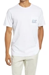Vineyard Vines Key Lime Whale Fill Pocket Graphic Tee In White