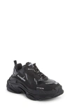 Balenciaga Mens Triple S Faded Sneakers In Black