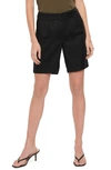 Nydj Modern Linen Blend Bermuda Shorts In Black