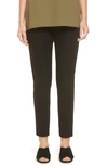 Eileen Fisher Petite Washable Stretch Crepe Slim Ankle Pants In Char