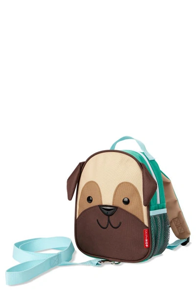 Skip Hop Babies' Pug Mini Backpack With Removable Harness In Multicolor