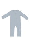 Kyte Baby Kids' Zip-up Romper In Fog