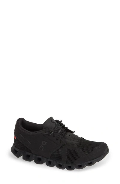 On Cloud Running Shoe In All Black