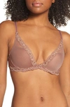 Natori Feathers Underwire Contour Bra In Cinnamon