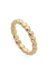 Monica Vinader Nura Teardrop 18ct Yellow Gold-plated Vermeil Recycled Sterling-silver Eternity Ring In Yellow Gold