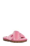 Ugg Fuzzette Genuine Shearling Slipper In Wild Berry