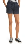Cotton Citizen Brooklyn Track Shorts In Jet Black