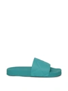 Bottega Veneta Slider Quilted Rubber Pool Slides In Blue