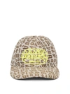 Palm Angels Mens Multi X Missoni Brand-pattern Cotton-blend Cap In Brown