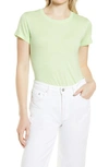 Halogenr Halogen(r) Short Sleeve Crewneck Tee In Green Verde