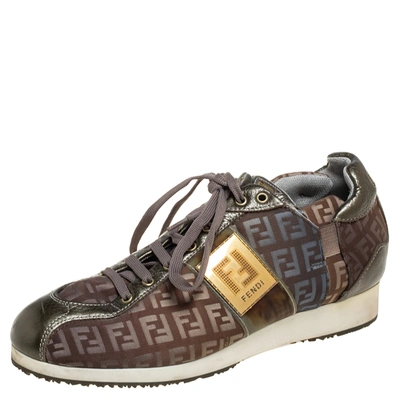 fendi tobacco zucca canvas | Bags | Fendi And Leather Chef Shopper Tote Vintage Top magnetic closure Pre-owned Fendi Tobacco Zucca Canvas