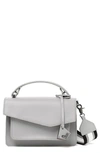 Botkier Cobble Hill Leather Crossbody Bag In Silver Grey