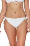 Bleu By Rod Beattie Walk Line Side Tie Hipster Bikini Bottoms In White