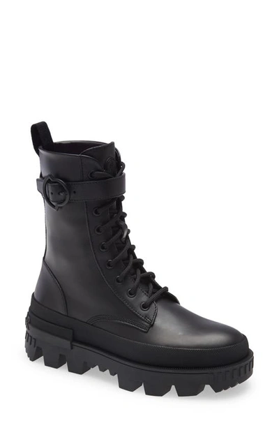 Moncler Black Carinne Lace-up Boots