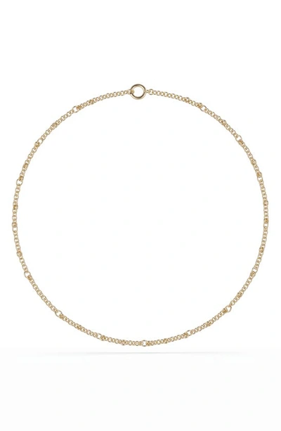 Spinelli Kilcollin Gravity 18k Yellow Gold Mixed-link Necklace In Pink