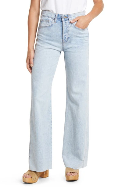 Veronica Beard Taylor High-rise Stretch Wide-leg Jeans In Aire