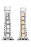 Lagos Smart Caviar Two-tone Stainless Steel And 18k Rose Gold Apple Watch Bracelet, 42mm-49mm In Rose Gold