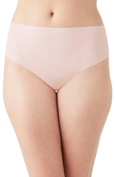 B.tempt'd By Wacoal B.bare High-waist Thong In Rose Smoke
