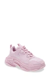Balenciaga Triple S Low-top Sneakers In Pink/ White
