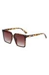 Fifth & Ninth Pasadena 62mm Square Sunglasses In Torte/ Amber