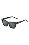 Fifth & Ninth Ainsley 68mm Cat Eye Sunglasses In Black/ Black
