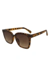 Fifth & Ninth Carson 63mm Square Sunglasses In Torte/ Amber