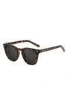 Fifth & Ninth Raleigh 55mm Round Sunglasses In Torte/ Black
