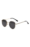 Fifth & Ninth Jackson 50mm Round Sunglasses In Gold/ Black