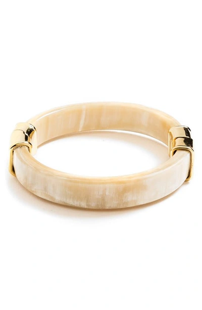 Akola Rosa Bangle Bracelet In Blonde Horn In Gold