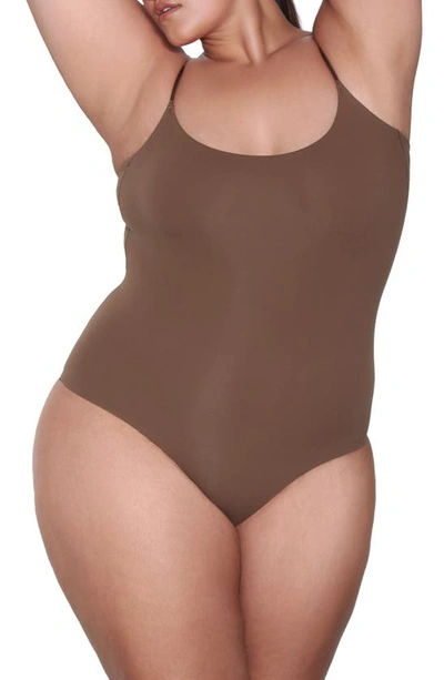 Skims Fits Everybody Cami Thong Bodysuit In Oxide
