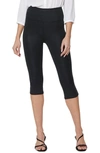 Shop Nydj Pull-on Capri Leggings In Black