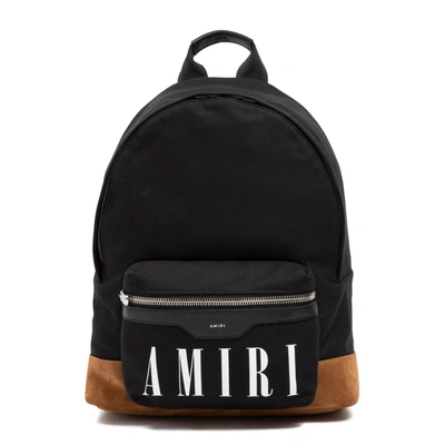 Amiri Canvas Classic Backpack Bag In Black