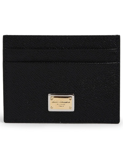 Dolce & Gabbana Black Calfskin Card Holder