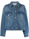 STELLA MCCARTNEY LOGO-TAPE DENIM JACKET