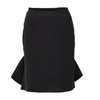 Bottega Veneta Black Fine Knit Mini Skirt In Black
