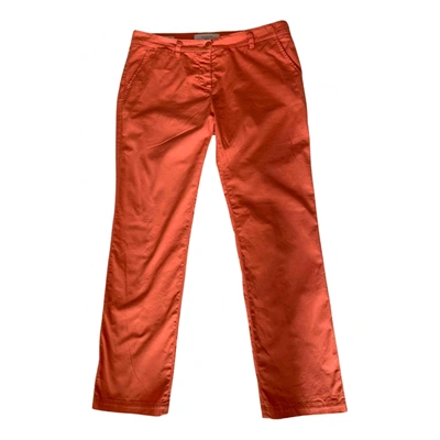 Pre-owned Max Mara Trousers In Orange